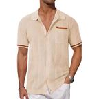 Igor - Camicia con Collo Camp in Colore Contrasto