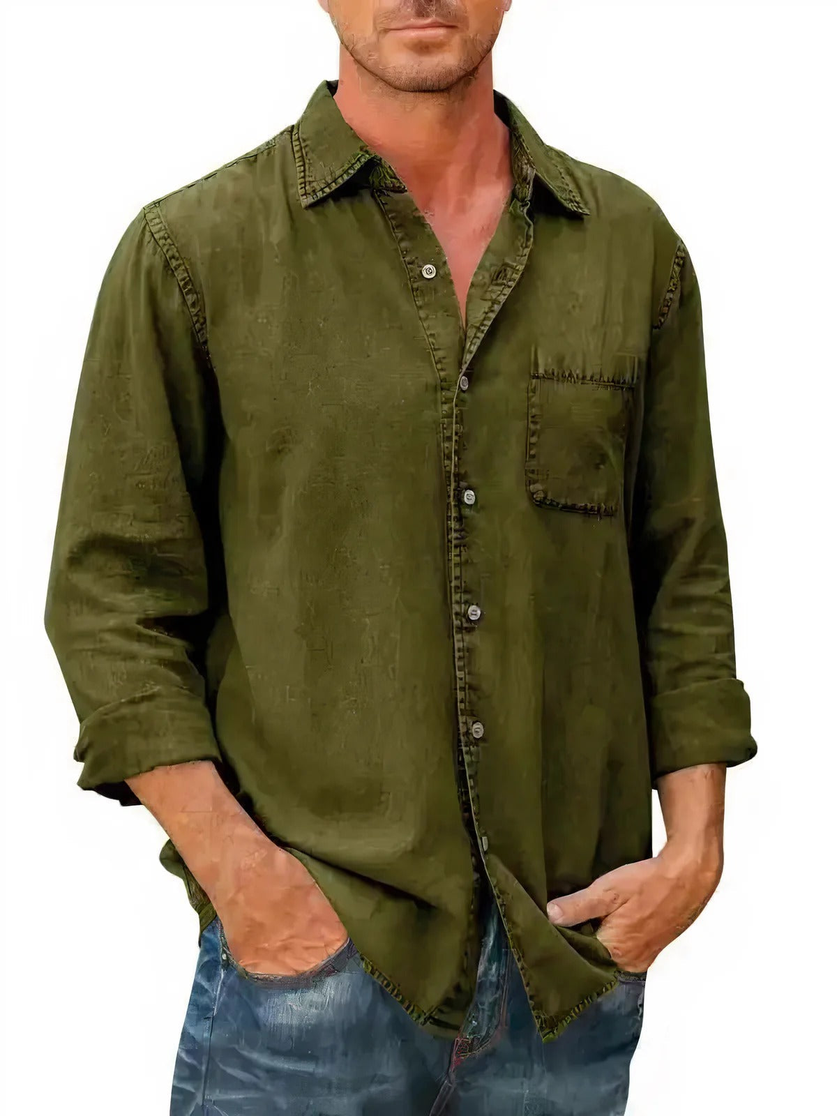 Dominik - Camicia Lunga in Denim