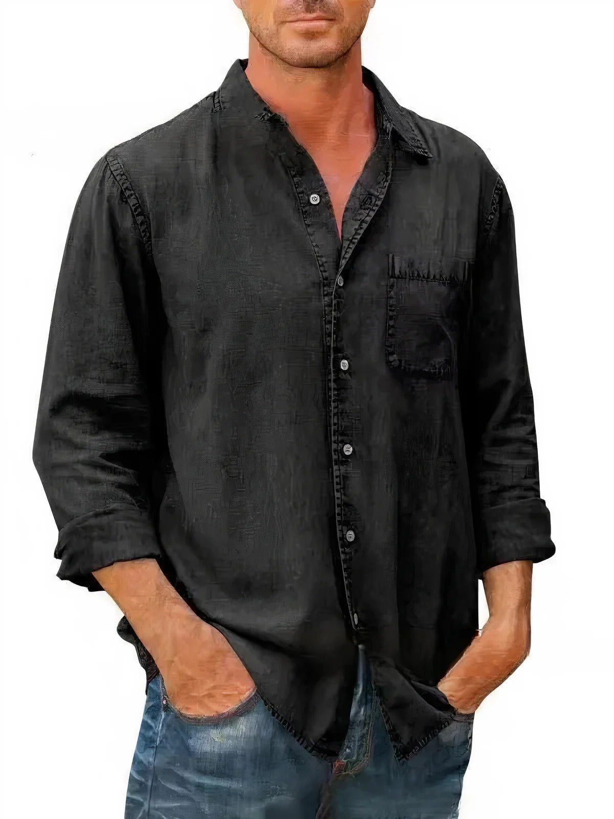 Dominik - Camicia Lunga in Denim