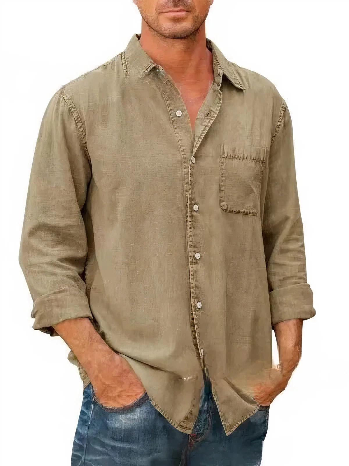 Dominik - Camicia Lunga in Denim