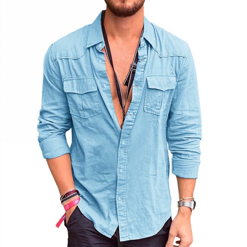 Dominik - Camicia con Tasche Cargo su Misura
