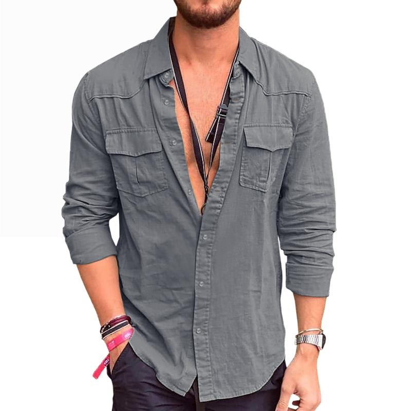 Dominik - Camicia con Tasche Cargo su Misura