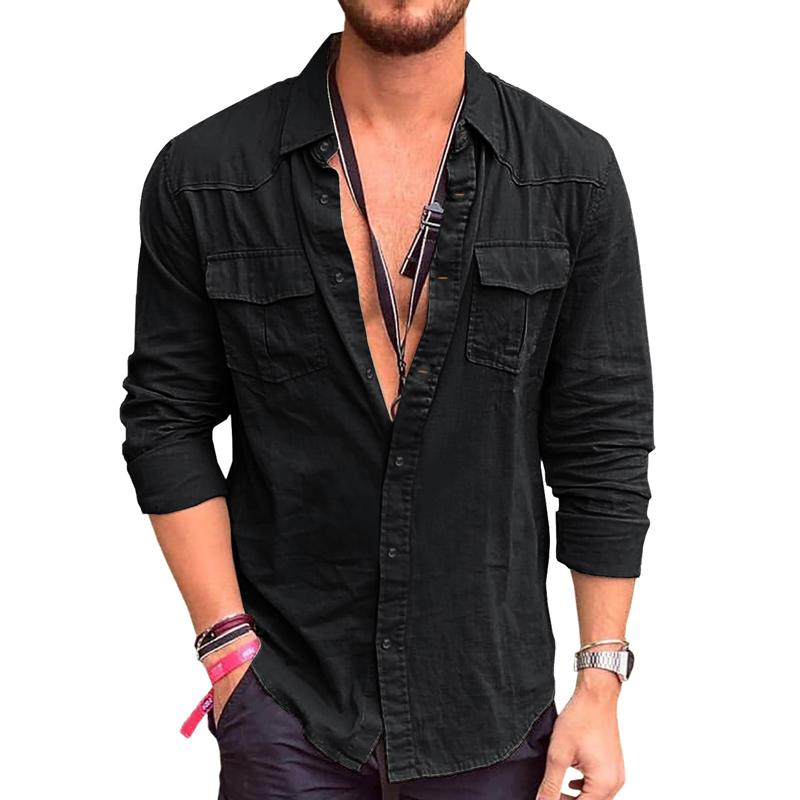 Dominik - Camicia con Tasche Cargo su Misura