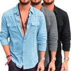 Dominik - Camicia con Tasche Cargo su Misura