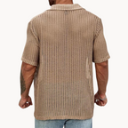 Aleksander - Camicia a Maniche Corte in Rete