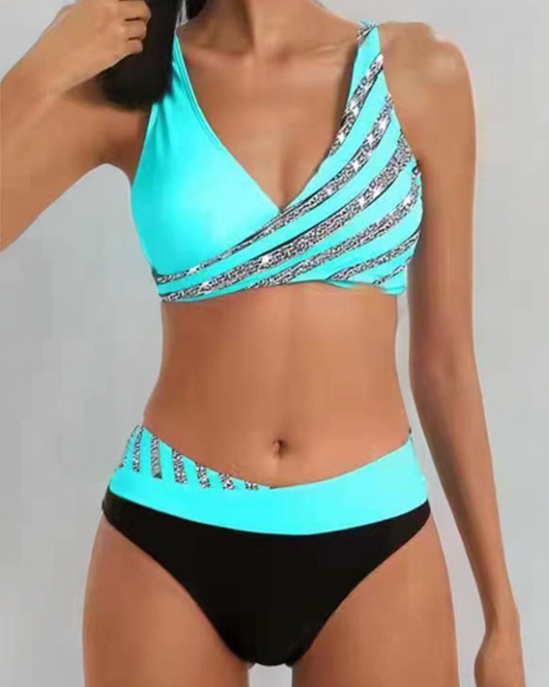 Monika - Bikini con stampa in tonalità calde