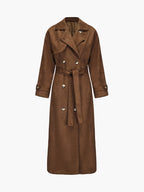 Barbara – cappotto trench in suede