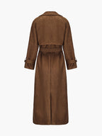 Barbara – cappotto trench in suede