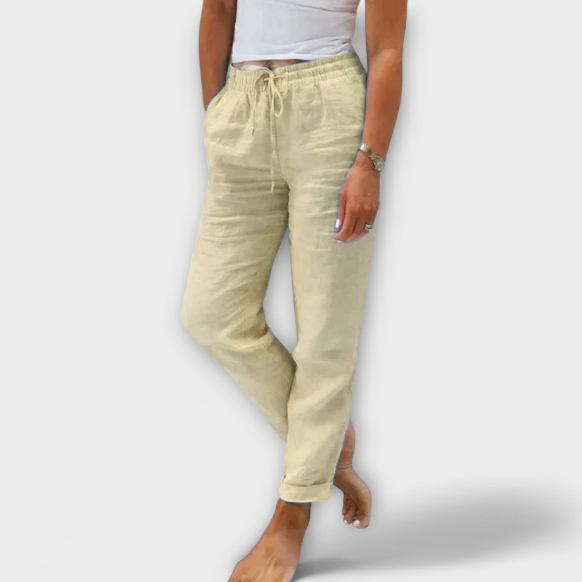 Stanisława – pantaloni in lino leggeri