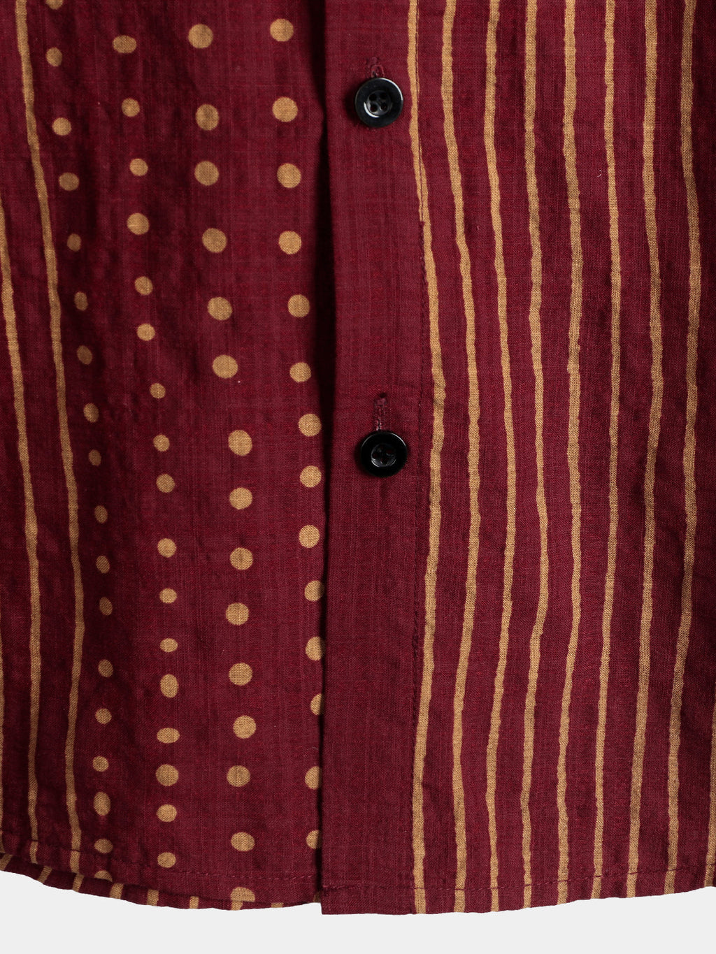 Camicia da uomo in cotone traspirante a maniche corte a righe