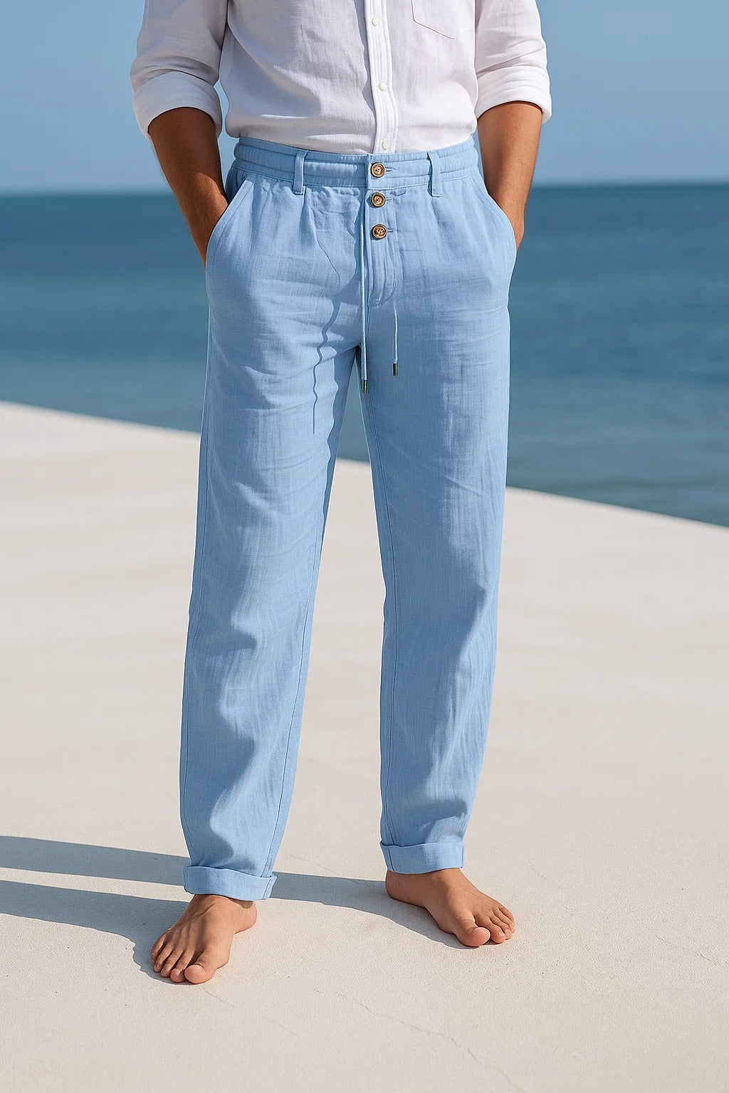 MATTEO – Pantaloni Estivi Leggeri in Lino