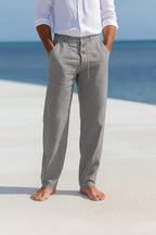 Matteo | Pantaloni Estivi Leggeri in Lino – pantaloni da uomo | Erminia Boutique Bologna
