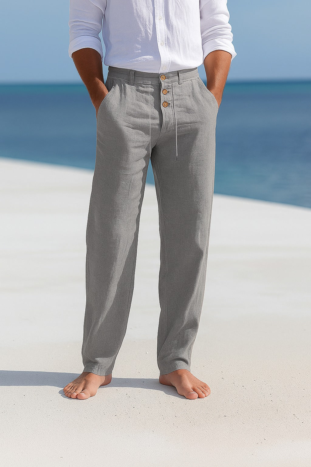 MATTEO – Pantaloni Estivi Leggeri in Lino