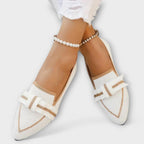 Agnese | Scarpe basse intrecciate – mocassini da donna | Erminia Boutique Bologna