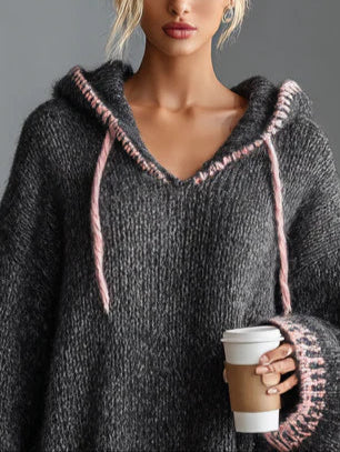 Lidia – abito mini casual con cappuccio