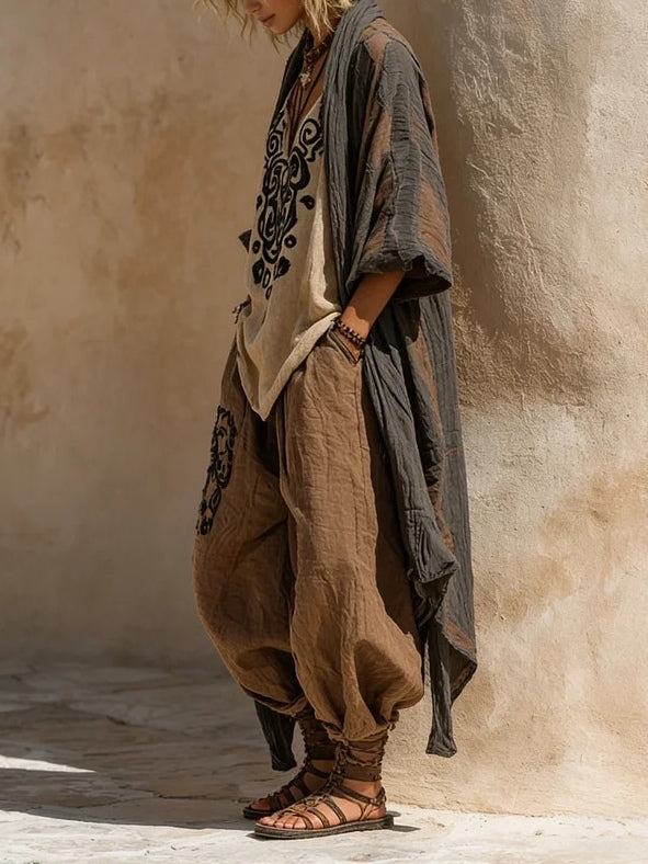 Zofia - Set di Tre Elementi Boho in Stile Estivo