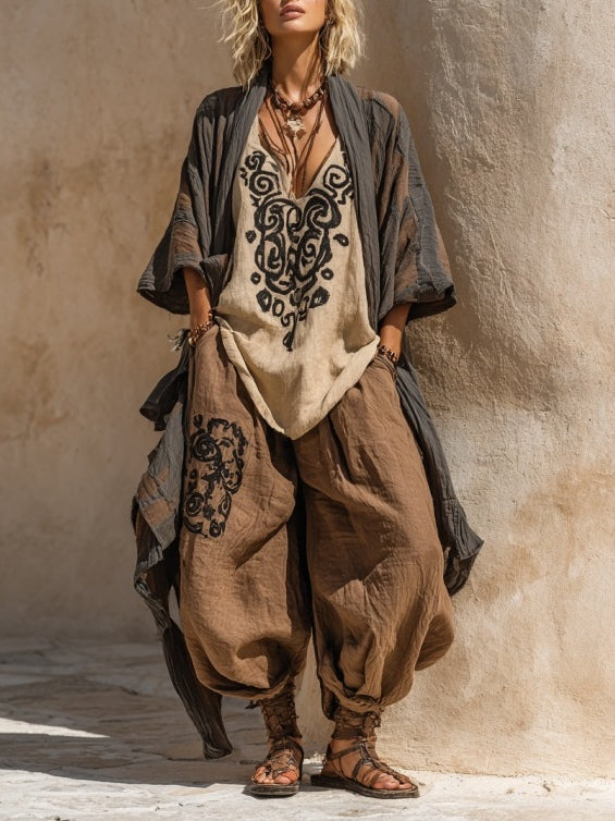 Zofia - Set di Tre Elementi Boho in Stile Estivo