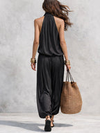 Zofia - Top Halter e Pantaloni Ampi Plissettati