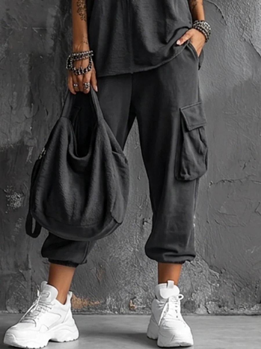 Weronika - Gilet Senza Maniche e Pantaloni Cargo Jogger