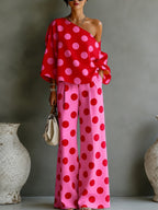 Karolina - Set in Satin con Spalle Scoperte