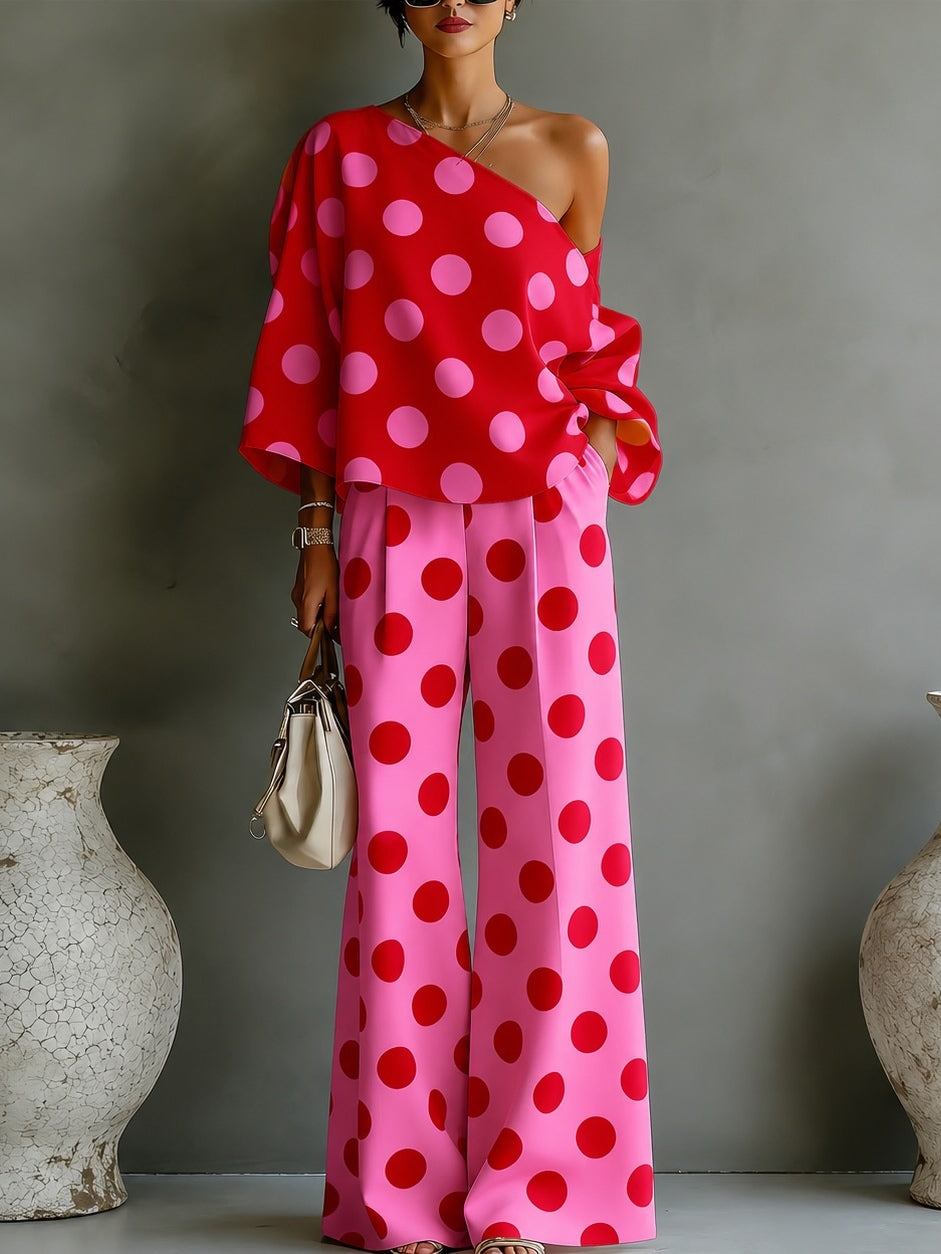Karolina - Set in Satin con Spalle Scoperte