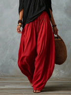 Natalia - Top Corto con Spalline e Pantaloni Lanterne