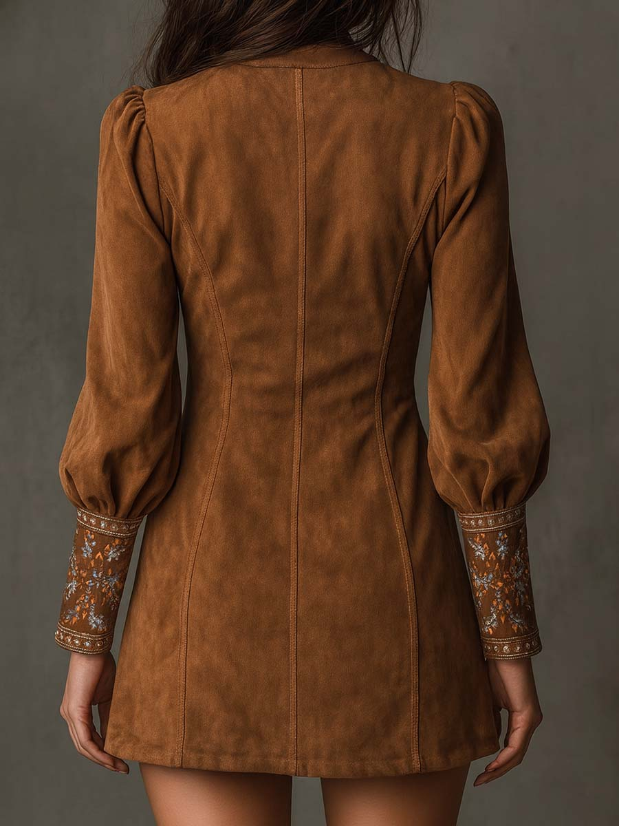 Magda – vestito mini vintage marrone