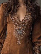 Magda – vestito mini vintage marrone