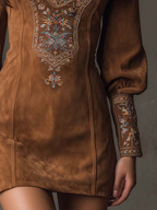 Magda – vestito mini vintage marrone