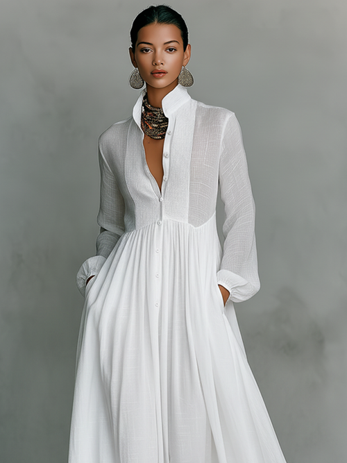 Antonia | Abito Maxi Elegante con Fondo Plissettato – abiti lunghi da donna | Erminia Boutique Bologna