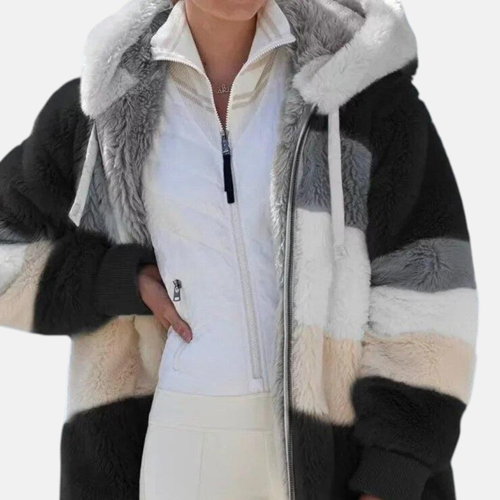 Klaudia - Giacca invernale da donna con cappuccio