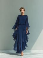 Emilia – Elegante Abito Maxi con Volant