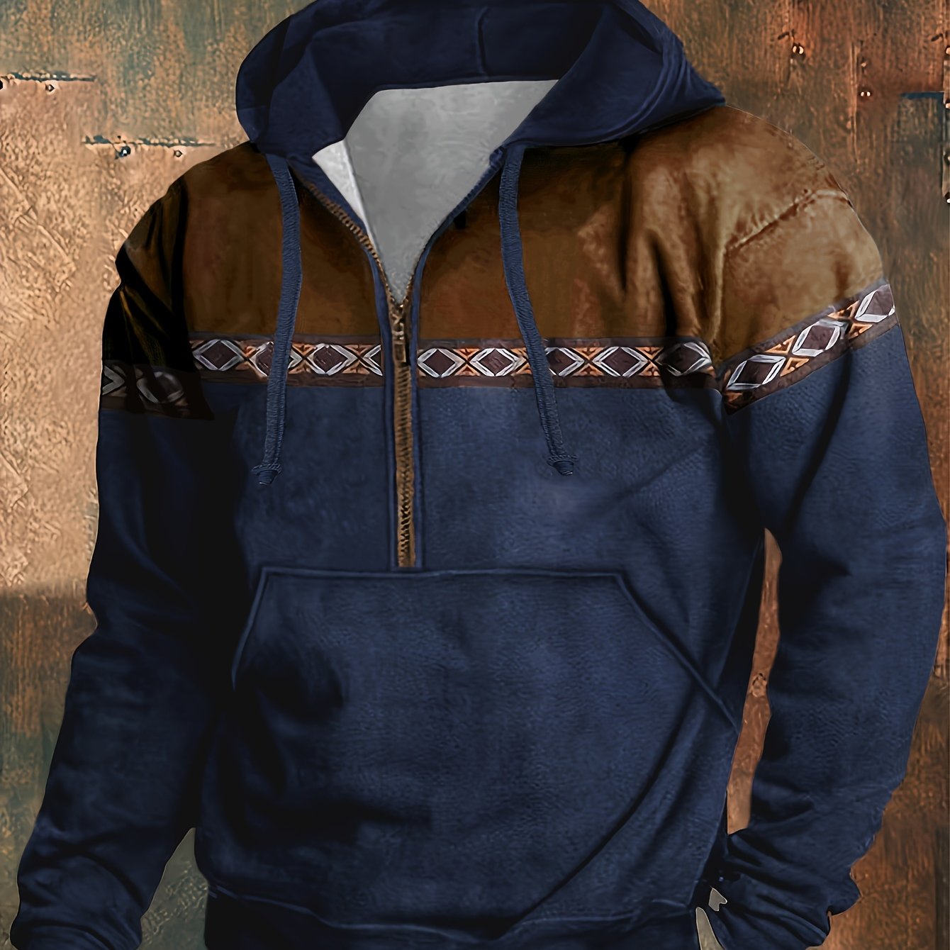 Felpa Yellowstone Half-Zip con cappuccio