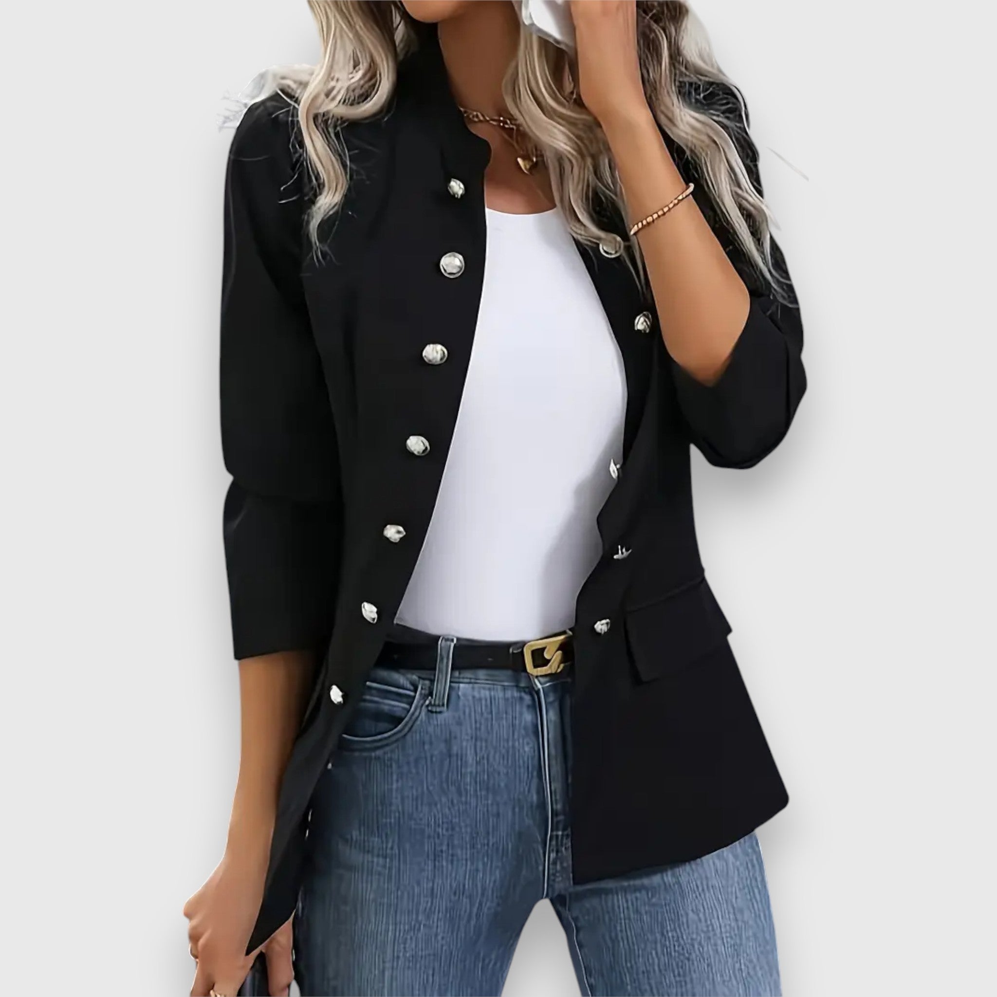 Sandra – Giacca con bottoni classici