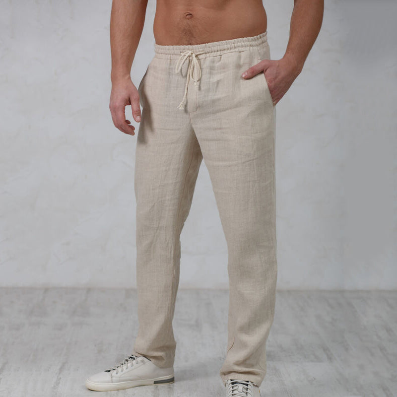 GIORGIO – Pantaloni Leggeri in Lino per Uomini