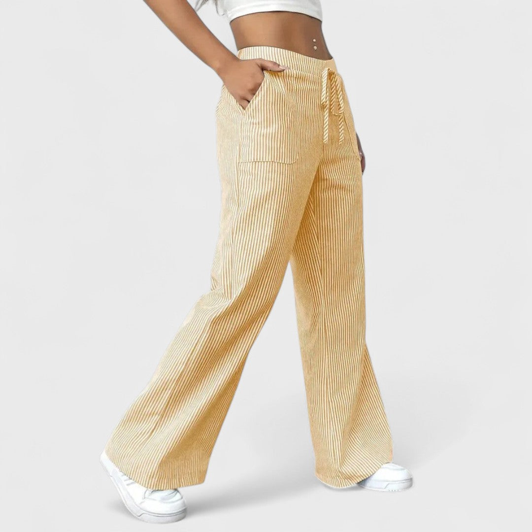 Julia – pantaloni larghi e comodi con dettagli eleganti