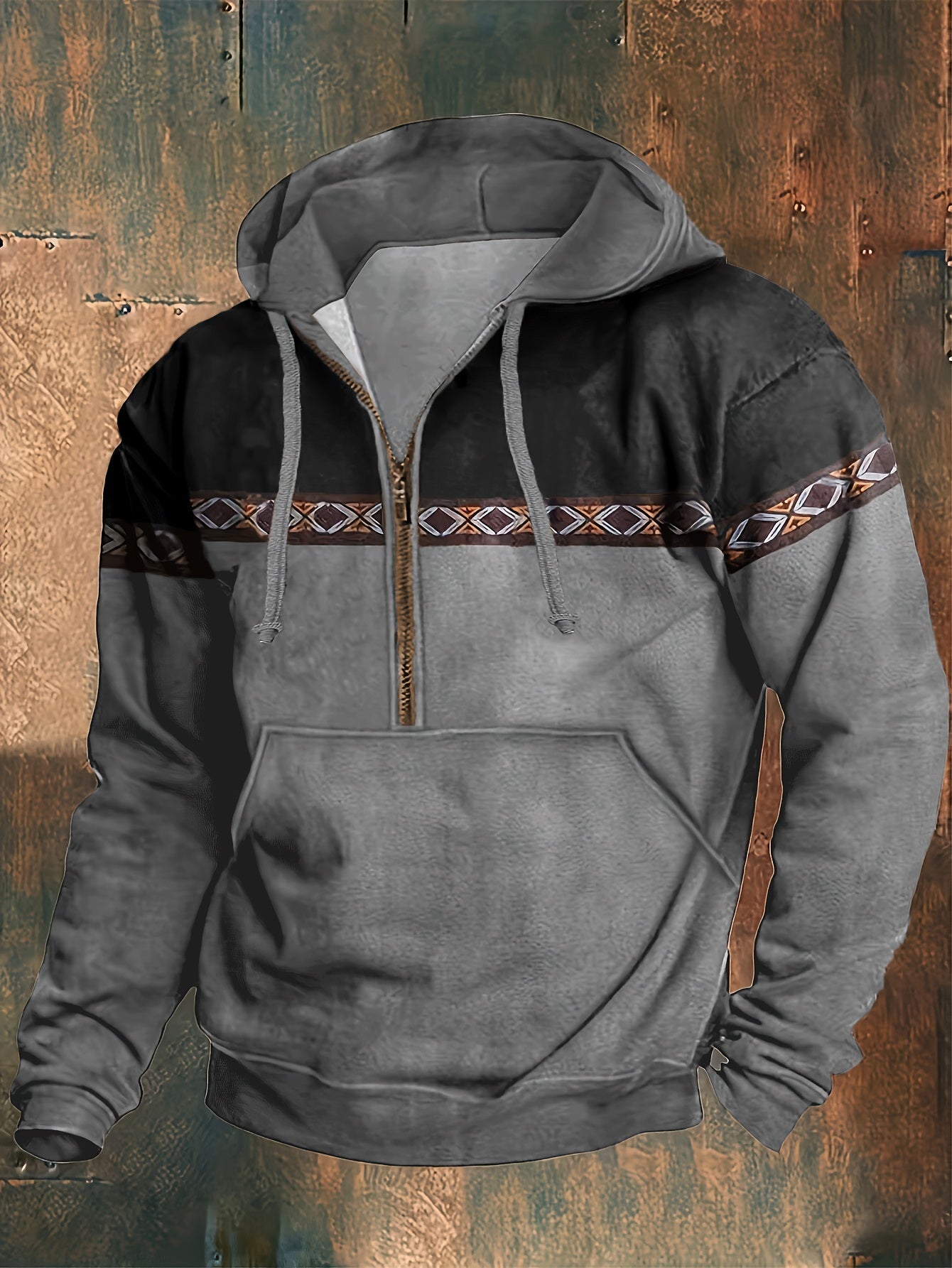 Felpa Yellowstone Half-Zip con cappuccio