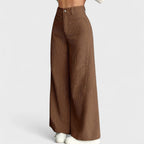 Maia | pantaloni da donna a vita alta con gamba larga – pantaloni da donna | Erminia Boutique Bologna