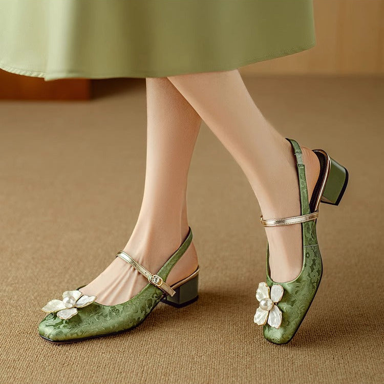 Matylda – Eleganti scarpe da donna con dettaglio floreale
