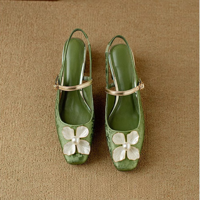 Matylda – Eleganti scarpe da donna con dettaglio floreale