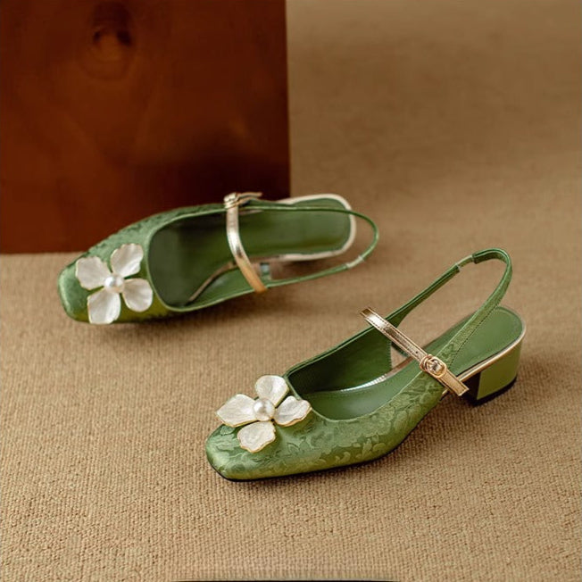 Matylda – Eleganti scarpe da donna con dettaglio floreale