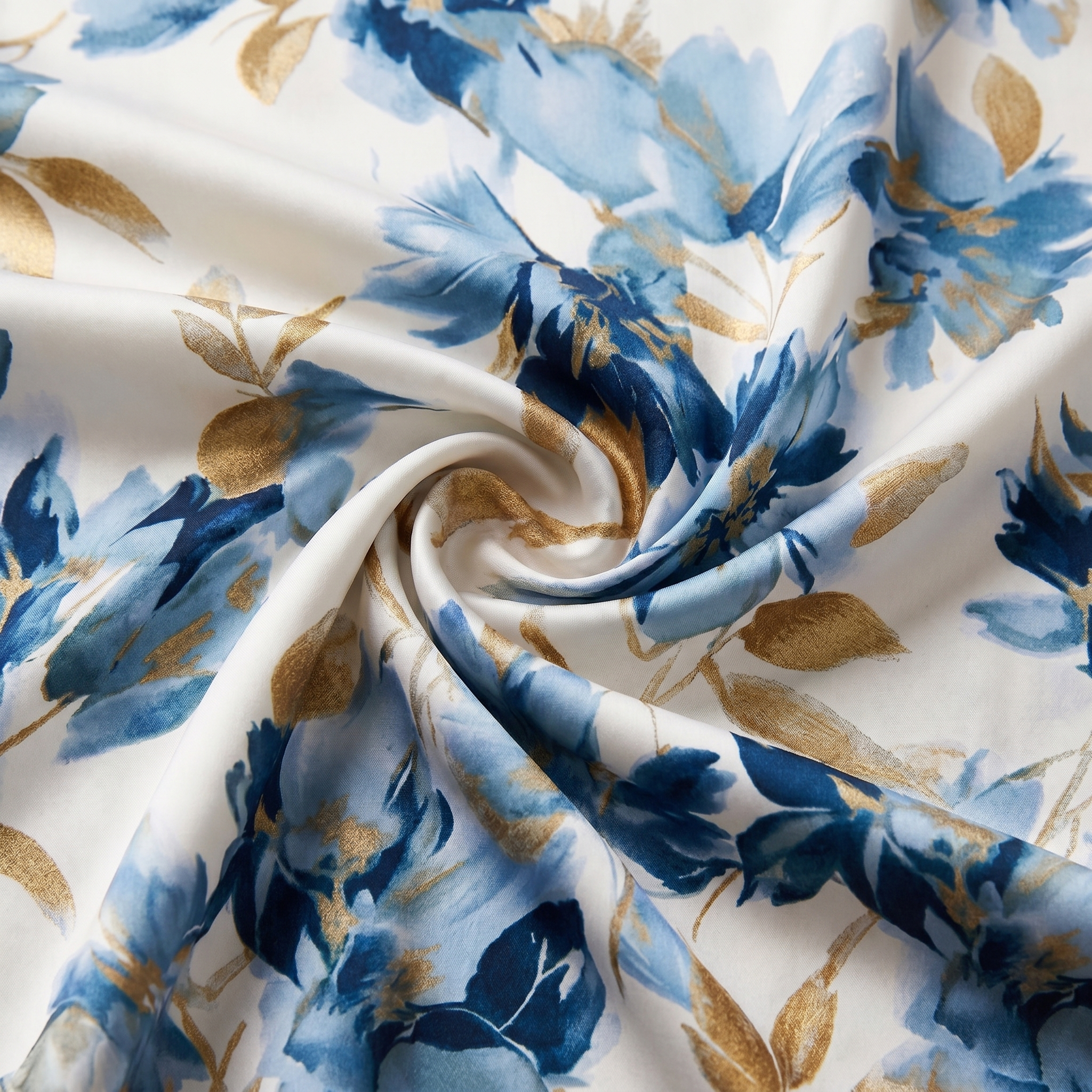 Elara - Vestito Midi Floreale con Fiocco in Vita