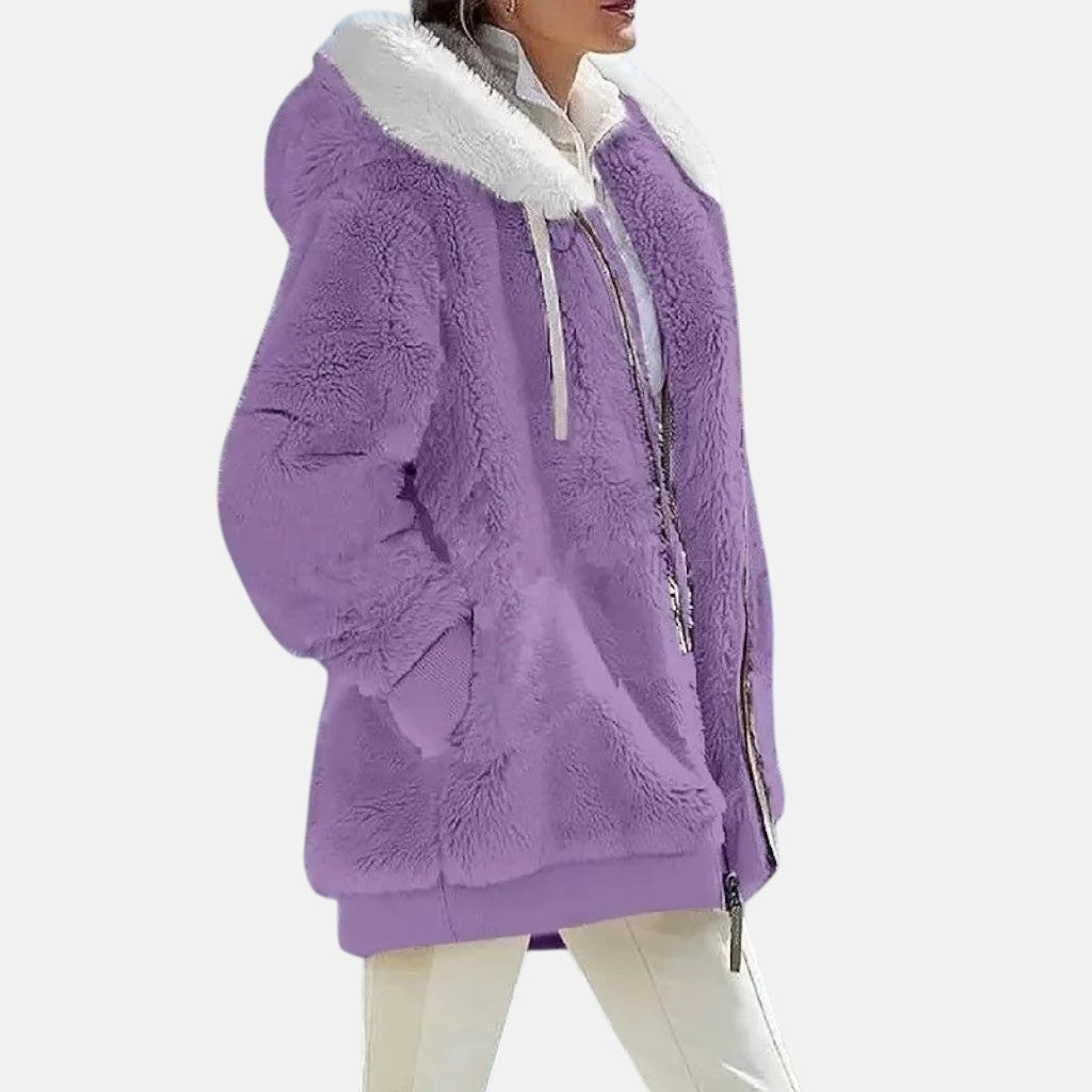 Klaudia - Giacca invernale da donna con cappuccio
