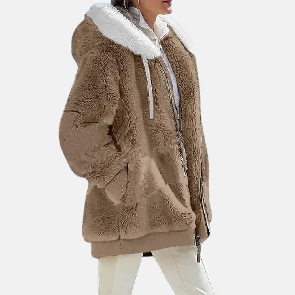 Klaudia - Giacca invernale da donna con cappuccio