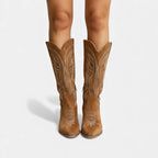 Kinga - Stivali cowboy ricamati alla moda
