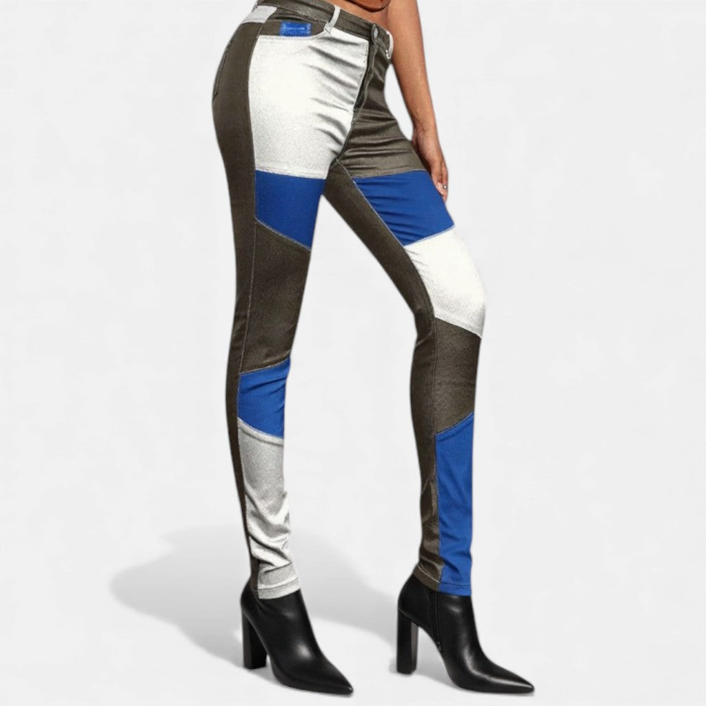 Karolina – pantaloni a blocchi di colore