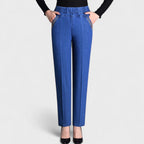 Elżbieta – jeans da donna con tasche e vita elastica