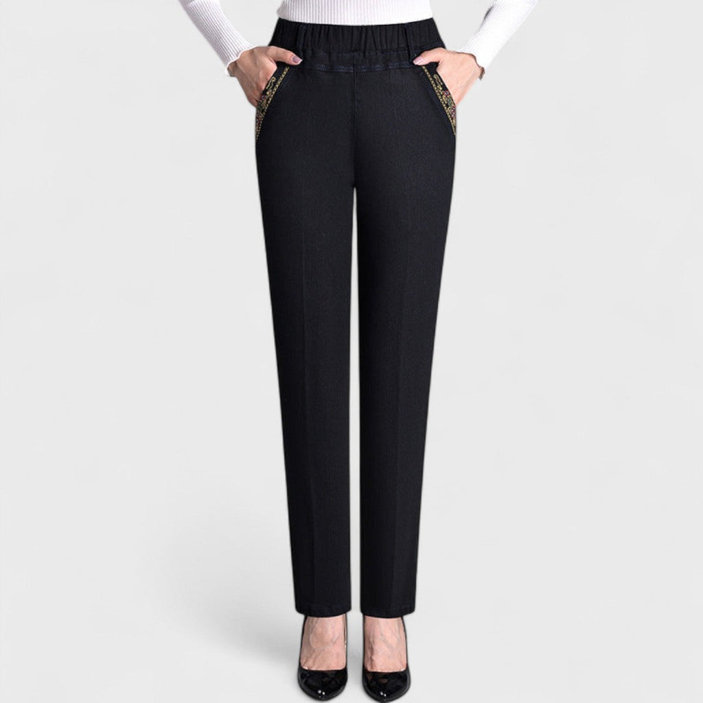 Elisabetta | jeans da donna con tasche e vita elastica – pantaloni da donna | Erminia Boutique Bologna